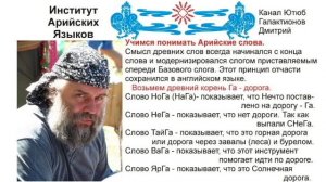 Принцип построения Арийских слов.  Арийские корни 04. Тайна за семью печатями.