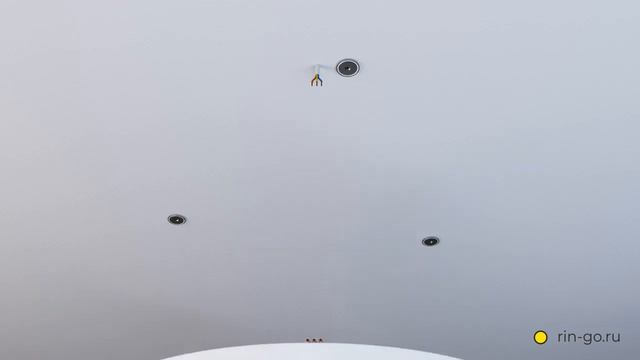 Накладное крепление светильника RING к потолочной поверхности