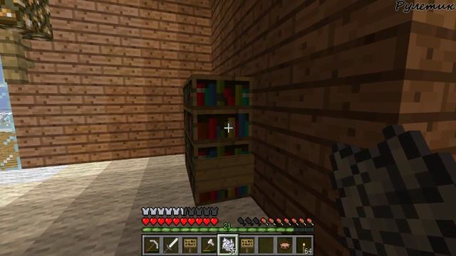 Minecraft. Прохождение # 66 - Картины, люстра, и книги. смотреть онлайн