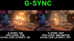 165Hz GSYNC: V-Sync On (158FPS Cap) vs V-Sync Off (Unlimited FPS): Test minimum fps drops