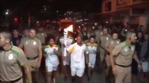 Нападение на факелоносца в Рио на олимпиаде