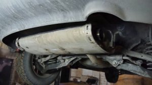 Раздвоенный выхлоп Kia sportage 3