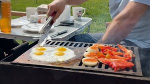 уДачные истории - карантин на даче. Яичница на свежем воздухе.