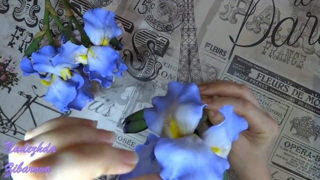 Презентация мастер классов по созданию ириса из фоамирана