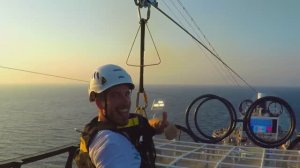 MSC Seaview - спуск на ZipLine