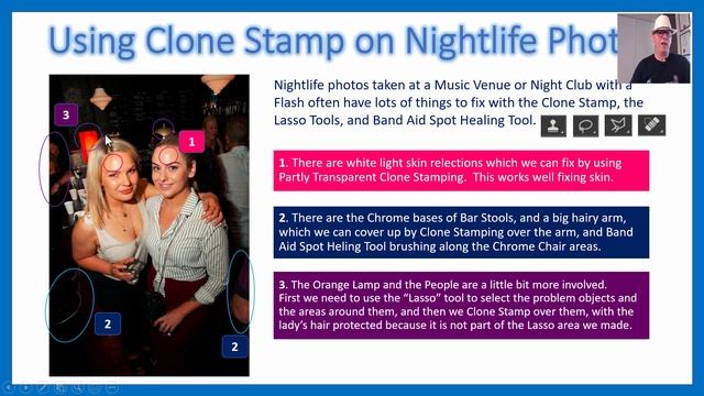 Photoshop Clone Stamp Spot Healing and Lasso Tools - Retouching and Fixing Images Using Photoshop смотреть онлайн