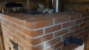 Отопительно-банная печь с закрытой системой подогрева воды