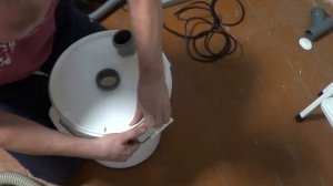 Сделал насадку циклон для пылесоса, тестирую