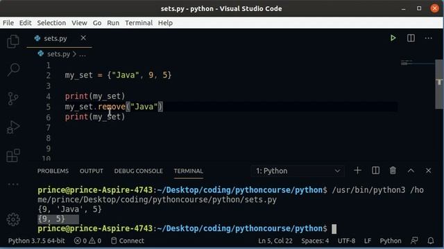 Sets in Python
