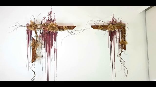 Интерьерная флористика.Настенная инсталляция.