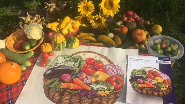 ОТЧЁТ 4 по вышивке ОВОЩНАЯ КОРЗИНКА от фирмы Панна/Panna смотреть онлайн