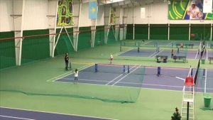 Теннис (городской турнир "красный мяч" у Полины)