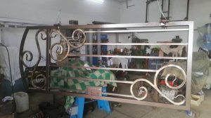 Ворота и калитка с элементами холодной ковки своими руками