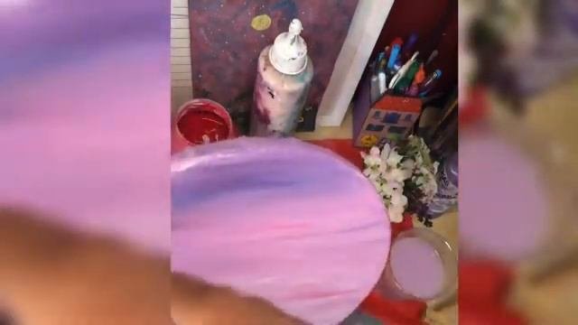 Живопись АКРИЛ - мастер-класс Цветочное поле - урок рисования для начинающих, готовая картина за ча