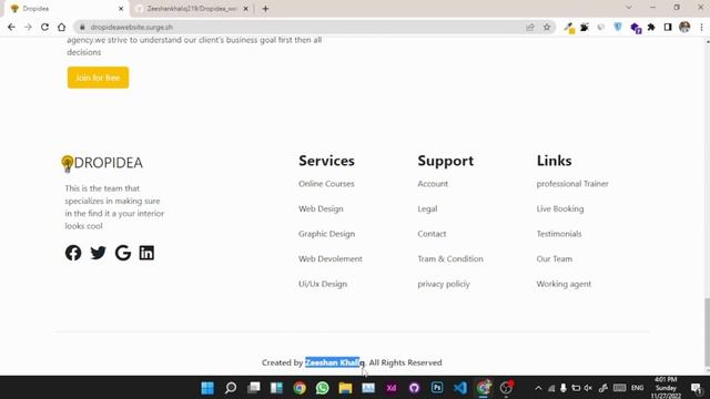 DROPIDEA Education website design React js
