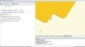 OpenScad (урок №14 Процедура OFFSET)