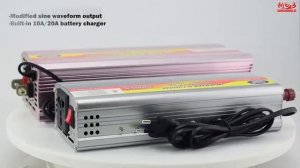 Sunchonglic 1000w 12v 220v 1000 watt dc ac power inverter with charger