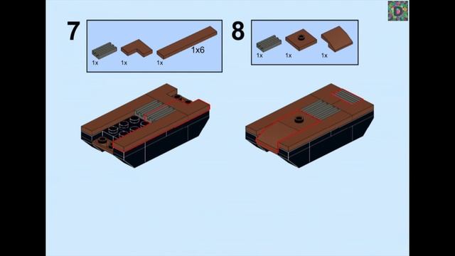 Мини танк T57 Heavy из Лего