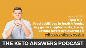 The Keto Answers Podcast 034: Q&A #1 – Food Additives in Health Foods, Supplements and Ketone Level