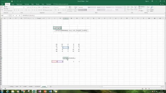 Excel: OFFSET Function смотреть онлайн