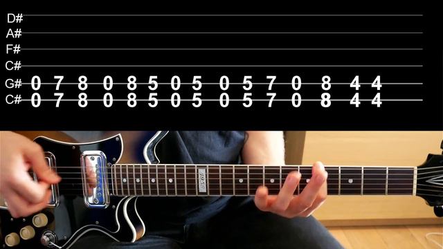 Deftones - My Own Summer - How to play on Guitar (Tutorial with Tabs on Screen)