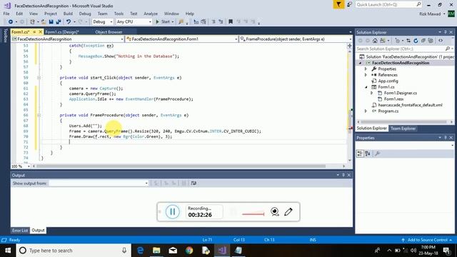 Face Detection And Recognition Using Emgu, OpenCv and c# (Step By Step) смотреть онлайн