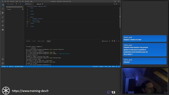 Git et GitHub : Apprenez à utiliser les branches смотреть онлайн