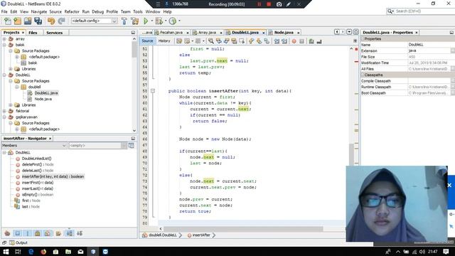 Program Double Linked List dengan Bahasa JAVA смотреть онлайн