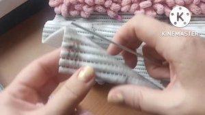 Как я вязала коврик из Alize Puffy, экспресс МК