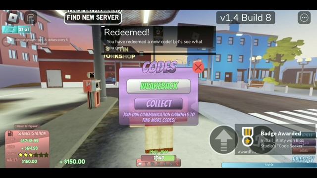 ALL WORKING CODES IN ZACH'S SERVICE STATION(New Gas Station Simulator) 19 FEBRUARY 2023 смотреть онлайн