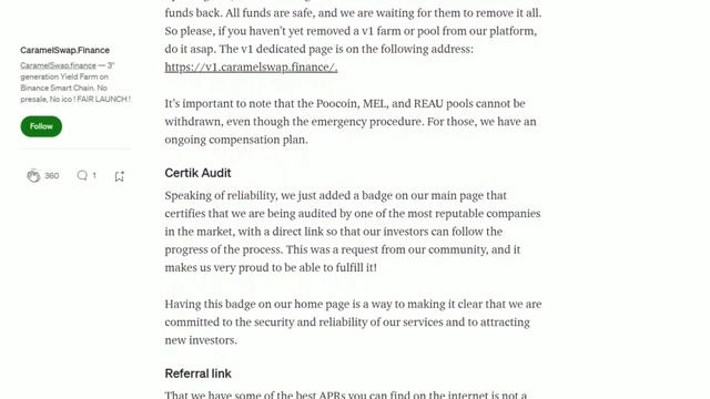 Caramelswap апдейт новостей | Лучшая фармилка смотреть онлайн
