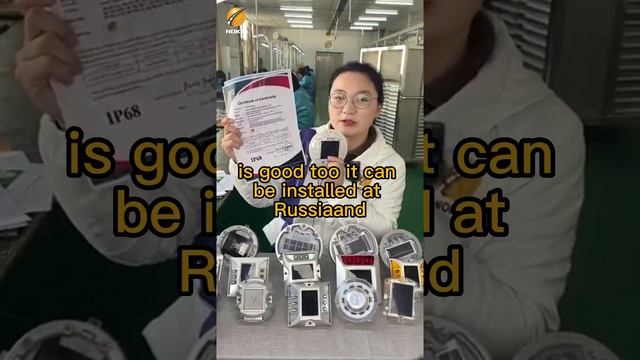 NOKIN solar road stud Waterproof grades are IP68, and can work in extreme environments #roadstud смотреть онлайн