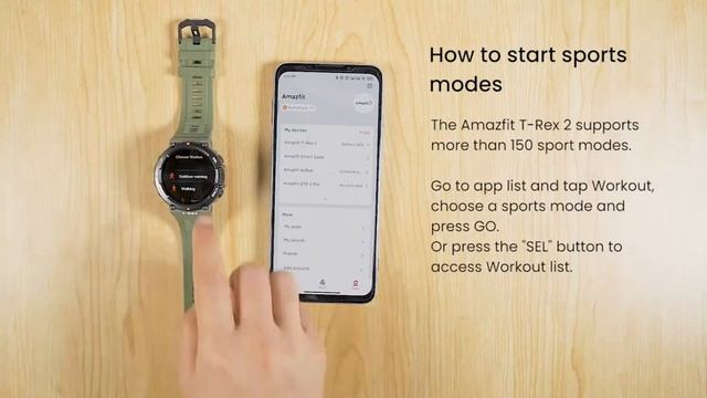 Amazfit T-Rex 2 Smart Watch for Men, Dual-Band & 5 Satellite Positioning, 24-Day Battery Life смотреть онлайн