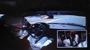 Ferrari F40 Competizione drives on Speed Way with a lifter system