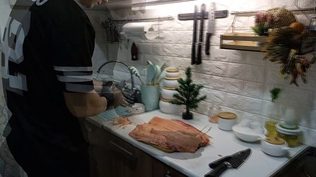 Слабосоленый лосось. Сухой посол сёмги. Рецепт соления за 10 минут