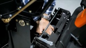 Установка роторного снегоотбрасывателя на райдер Husqvarna