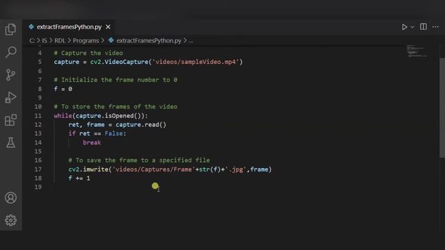 Extracting Video Frames Using OpenCV in Python | Python Project