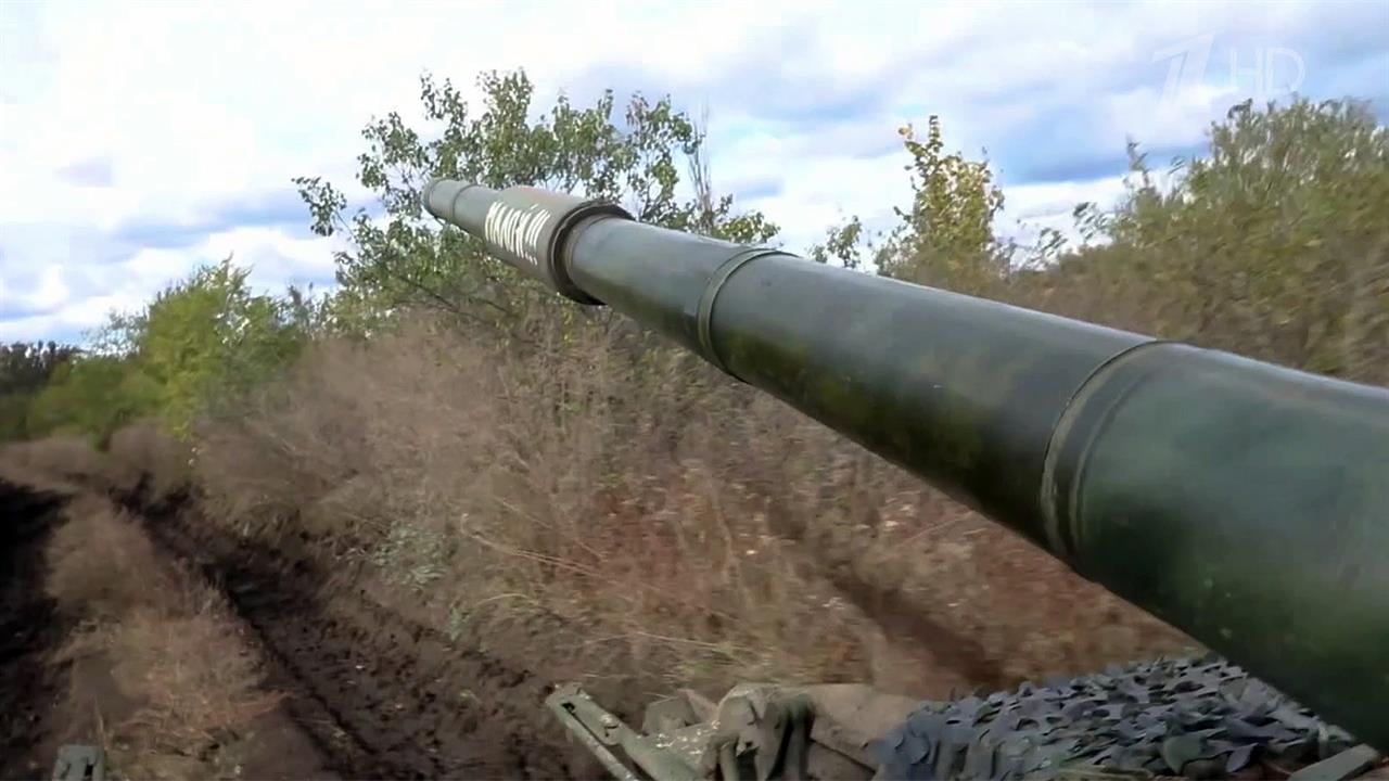 На Краснолиманском направлении бойцы "Центра" уничтожают позиции ВСУ танками Т-80