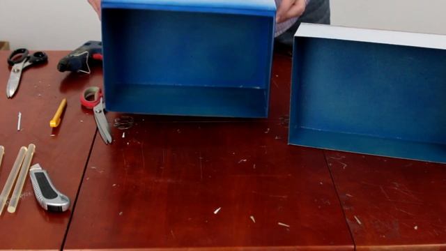 Морская шкатулка - сундучок. Мастер-класс из картона смотреть онлайн