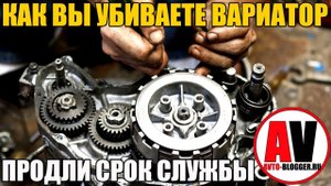 Как вы УБИВАЕТЕ ВАРИАТОР! Продли жизнь своими руками