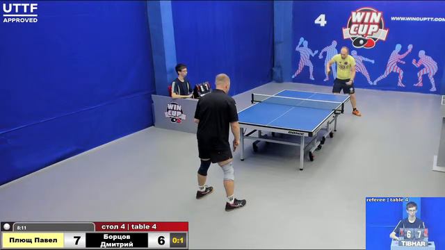 16:00 Плющ Павел 3-1 Борцов Дмитрий стол 4 ЮГ-3 07.10.21 смотреть онлайн