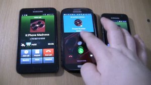 WhatsApp Old version fake call on S4 +Samsung S1+Note 1 Incoming call &Outgoing  at the Same Time