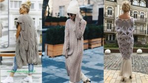 ШИКАРНЫЕ ВЯЗАНЫЕ ПЛАТЬЯ СПИЦАМИ 2021-2022/ МОДНЫЕ ИДЕИ