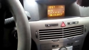 Настройка время и даты на Опель астра