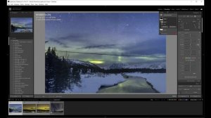 Обработка ночной фотографии с северным сиянием - Lightroom + Photoshop. Часть 1