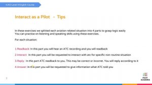 Interact as a Pilot Questions - Tips and Tricks  - ICAO Level 4 English Course