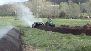 How compost is made, tumbled, & Turned - Our AEROMASTER Compost turner at work