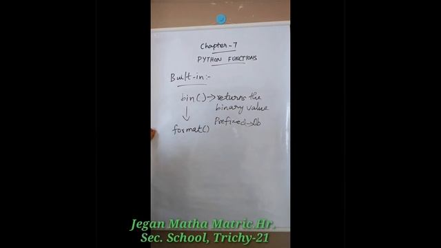 STD XII COMPUTER SCIENCE(  PYTHON FUNCTIONS - BUILT IN FUNCTION)