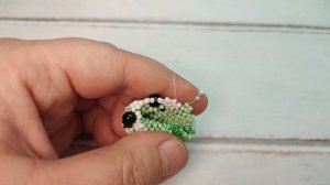 Ушастик из бисера. Часть 2. Голова. Амигуруми.