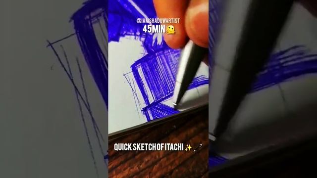 Quick sketch of itachi 45 min please support #subscribe #loop #drawing #like #naruto #shadowyt смотреть онлайн